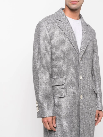 Brunello Cucinelli Wool-blend Coat In C005 Grey