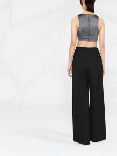Brunello Cucinelli Quilted Cropped Top In Grey