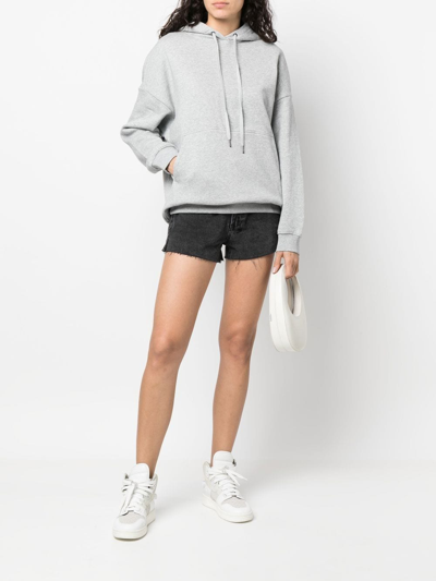 Ksubi Melange Boyfriend-cut Hoodie In Grau