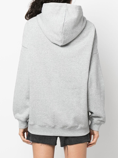 Shop Ksubi Melange Boyfriend-cut Hoodie In Grau