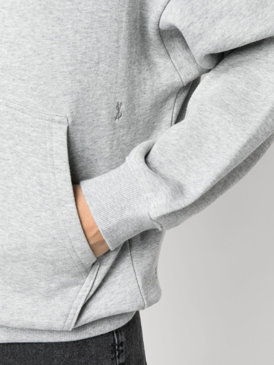 Shop Ksubi Melange Boyfriend-cut Hoodie In Grau