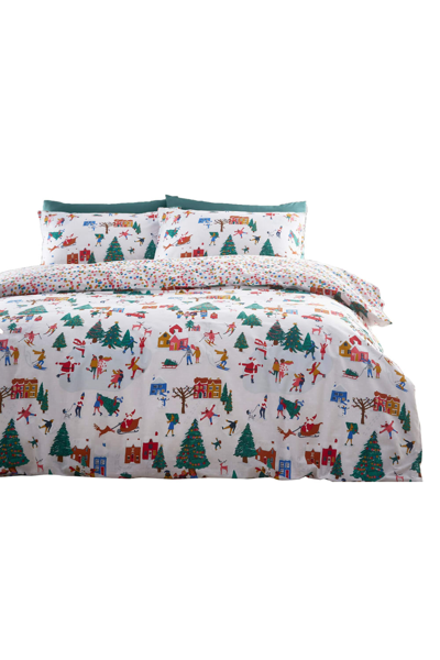 Shop Furn Christmas Duvet Set (white/green/red) (toddler)