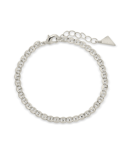 Shop Sterling Forever Kari Chain Bracelet In Grey