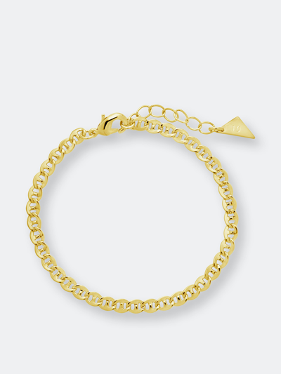 Shop Sterling Forever Kari Chain Bracelet In Gold