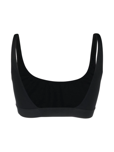 Shop Tom Ford Logo-underband Bralette Top In Black