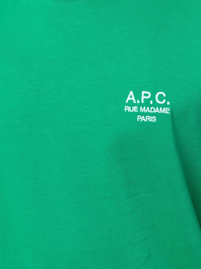 Shop Apc Raymond T-shirt In Green