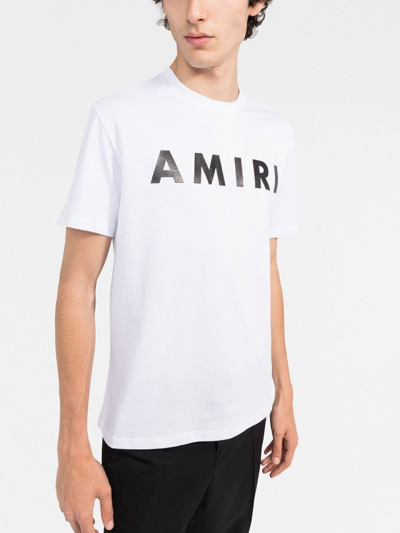Shop Amiri Army Logo T-shirt In White