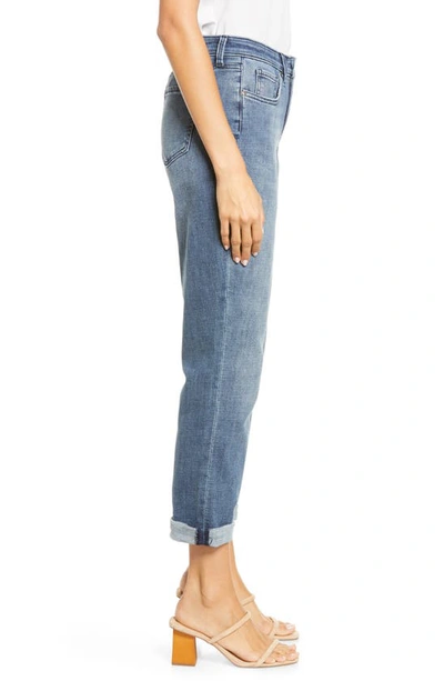 Shop Nydj Margot Straight Leg Girlfriend Jeans In Caliente