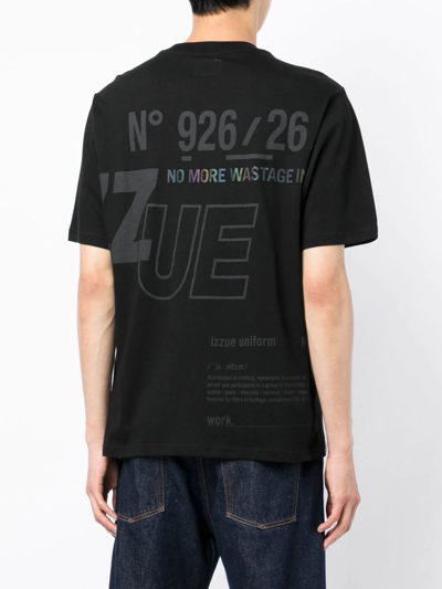 Shop Izzue Logo-print Detail T-shirt In Black