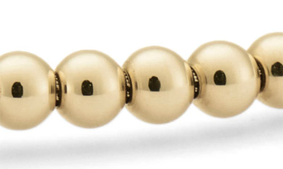 Shop Le Gramme 15g Polished 18k Gold Beaded Bracelet In Yellow Gold