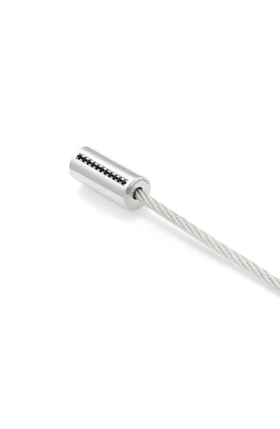 Shop Le Gramme 7g Polished Sterling Silver & Diamond Cable Bracelet