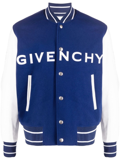 Shop Givenchy Bomber Jacket In Bianco