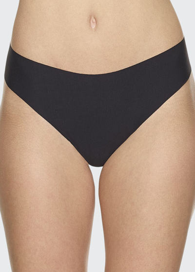 Shop Commando Butter Seamless Thong In Black