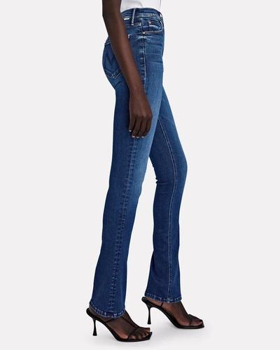 Shop Mother Runaway High-waisted Skinny Jeans In Denim
