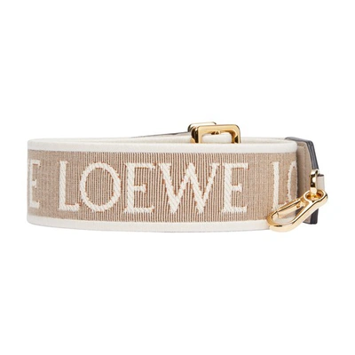 Shop Loewe Anagram Strap In Light Oat