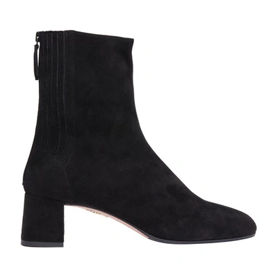 Shop Aquazzura Saint-honoré 50 Ankle Boots In Black