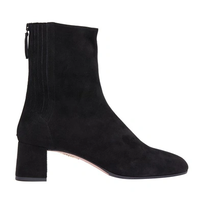 Aquazzura Saint Honoré Ankle Boots Black In Black