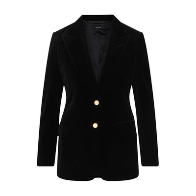 Shop Tom Ford Single-breasted Jacket In Black