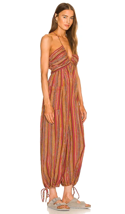 Shop Free People Sundaze For Surfin Jumpsuit In Red