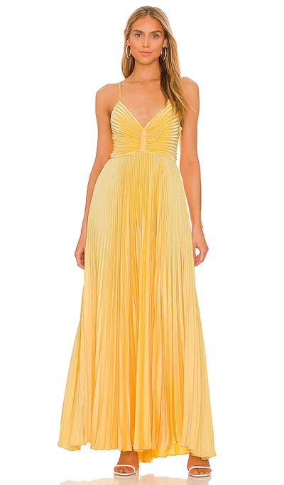 Shop A.l.c Aries Dress In Yellow