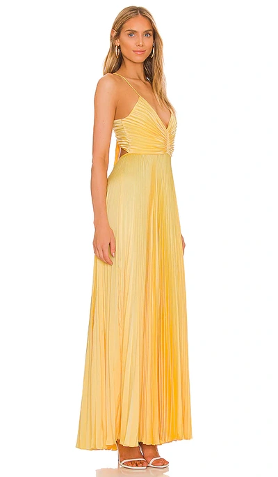 Shop A.l.c Aries Dress In Yellow