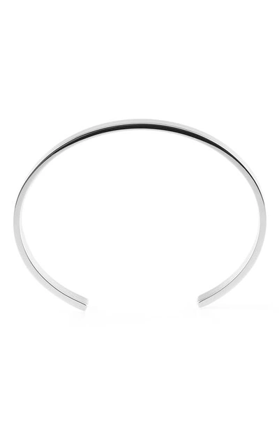 Le Gramme Sterling Silver Le 21g Polished Ribbon Bracelet In Silver