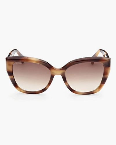 Shop Max Mara Cat-eye Sunglasses In Brown