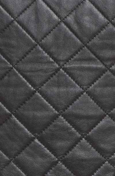 Shop Blanc Noir Leather & Mesh Moto Jacket In Black