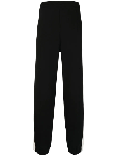 Shop Dunhill Contarsting Side-stripe Detail Trousers In Schwarz