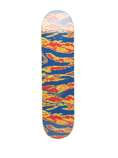 Shop Maharishi Logo-print Detail Skateboard In Braun