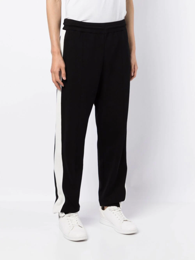 Dunhill Contarsting Side-stripe Detail Trousers In Schwarz