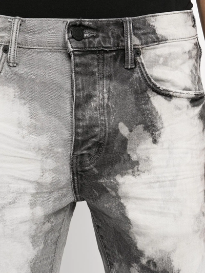 PURPLE BRAND TIE-DYE PRINT JEANS 