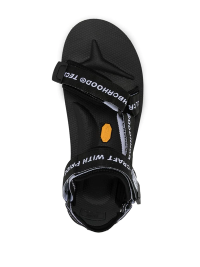 Shop Suicoke X Neighborhood Logo-strap Sandals In Schwarz