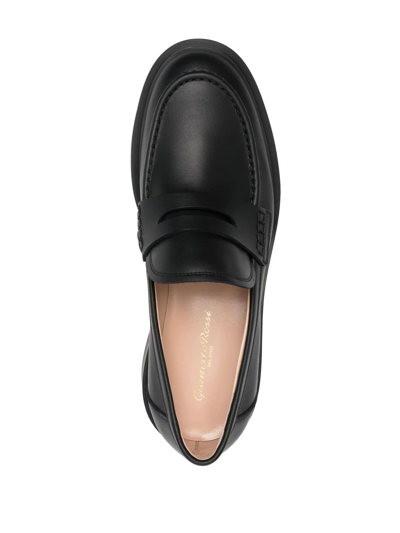 Shop Gianvito Rossi Harris Penny Loafers In Black