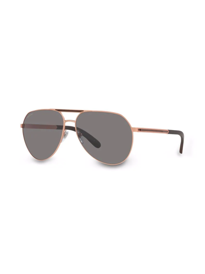 Shop Bvlgari Bv5055k Pilot-frame Sunglasses In Pink