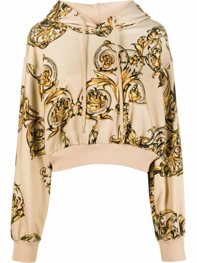Shop Versace Women's  Beige Cotton Sweatshirt