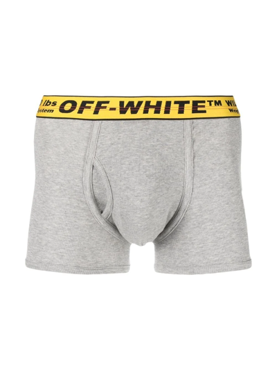 Off-white Off White Classic Industrial Tri Pack Boxer Shorts In Grey