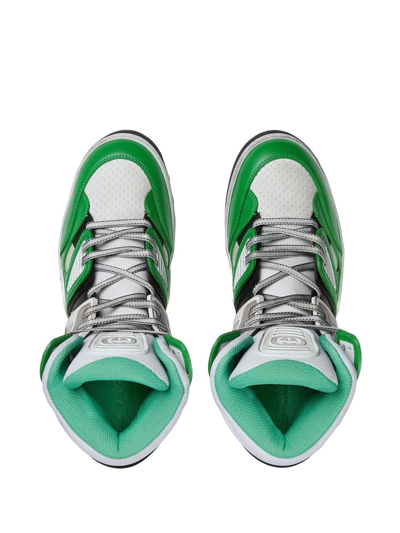 Gucci Basket Interlocking G Sneakers In Green