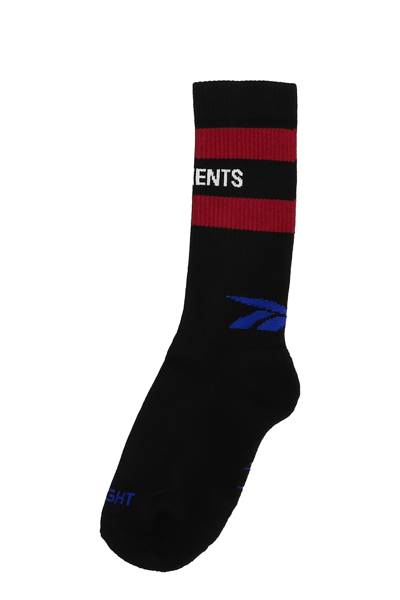 Iconic Logo Socks Black Red