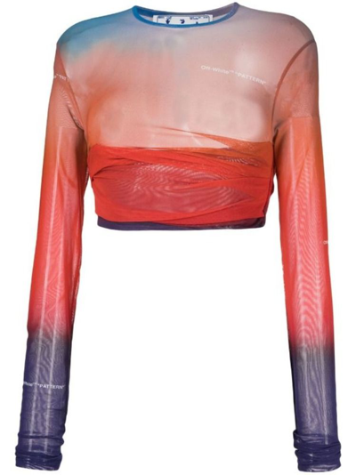OFF-WHITE OFF-WHITE WOMEN'S RED POLYAMIDE TOP OWAD176S22FAB0012545 42