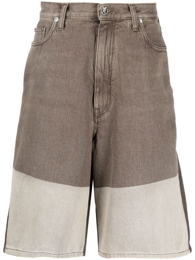 Shop Off-white Men's Brown Cotton Shorts