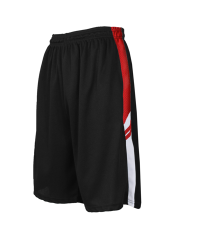 Shop Galaxy By Harvic Men's Moisture Wicking Shorts With Side Trim Design In Black