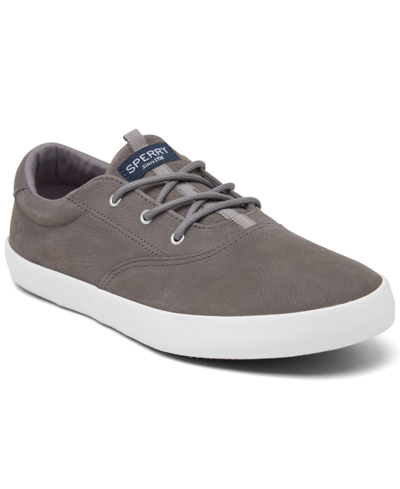 Shop Sperry Big Boys Spinnaker Washable Casual Sneakers From Finish Line In Gray