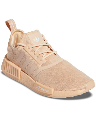 Shop Adidas Originals Adidas Women's Nmd R1 Casual Sneakers From Finish Line In Halo/blush