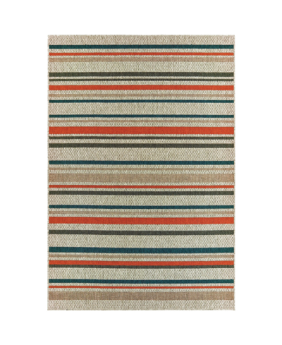 Jhb Design Latitude 602w3 Gray 6'7" X 9'2" Outdoor Area Rug In Multi