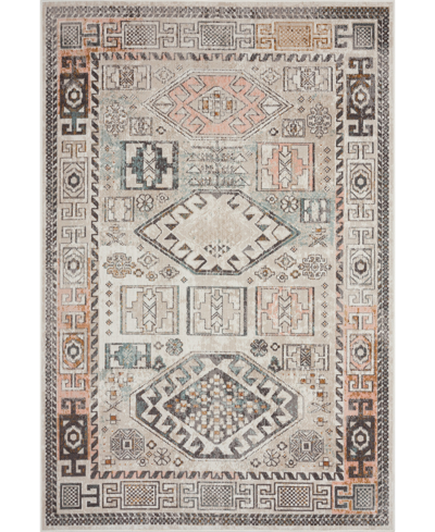 Lr Home Heirloom Hrl-474 5'3" X 7'10" Outdoor Area Rug In Cream
