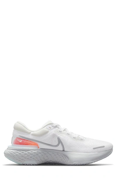 Shop Nike Zoomx Invincible Run Flyknit Running Shoe In White/ Silver/ Grey