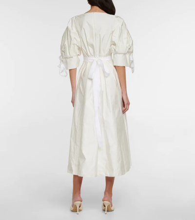 Shop Roksanda Bridal Midi Dress In Ivory