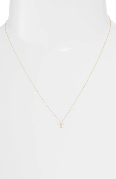 Bony Levy Icons Diamond Cross Pendant Necklace In 18k Yellow Gold