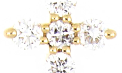 Bony Levy Icons Diamond Cross Pendant Necklace In 18k Yellow Gold